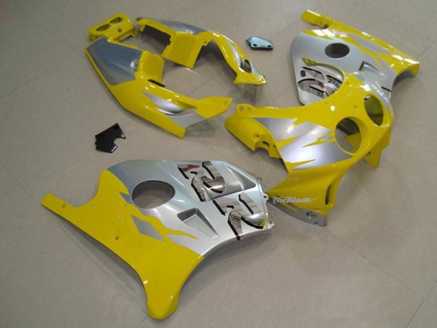 1990-1998 Yellow Silver Honda CBR250RR Fairings