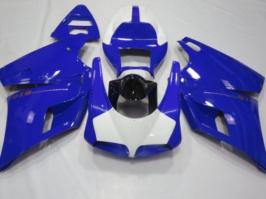 1993-2005 Gloss Blue & White Ducati 996 748 916 998 Fairings