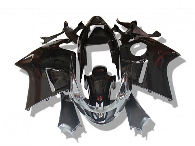 1996-2007 Gloss Black and Red Honda CBR1100XX Fairings
