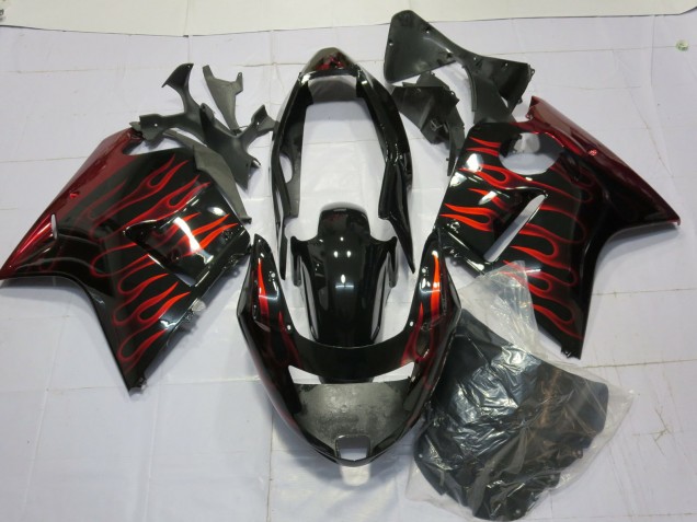 1996-2007 Gloss Red Flame Honda CBR1100XX Fairings