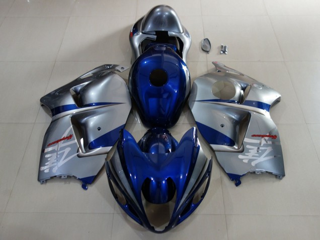 1997-2007 Deep Blue & Silver Suzuki GSXR 1300 Fairings 1997-2007 Deep Blue & Silver Suzuki GSXR 1300 Fairings