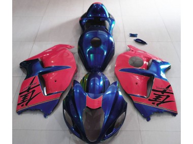 1997-2007 Gloss Blue and Red Suzuki GSXR 1300 Fairings