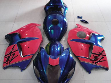 1997-2007 Gloss Blue and Red Suzuki GSXR 1300 Fairings