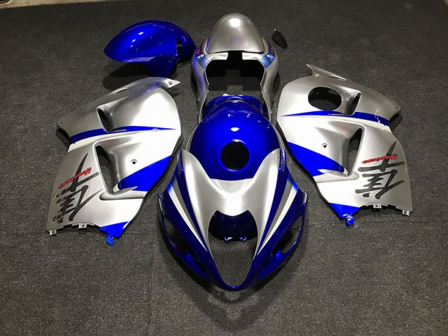 1997-2007 Gloss Blue and Silver Suzuki GSXR 1300 Fairings 1997-2007 Gloss Blue and Silver Suzuki GSXR 1300 Fairings