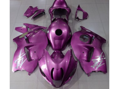 1997-2007 Gloss Pink & Silver Suzuki GSXR 1300 Fairings