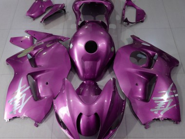 1997-2007 Gloss Pink & Silver Suzuki GSXR 1300 Fairings