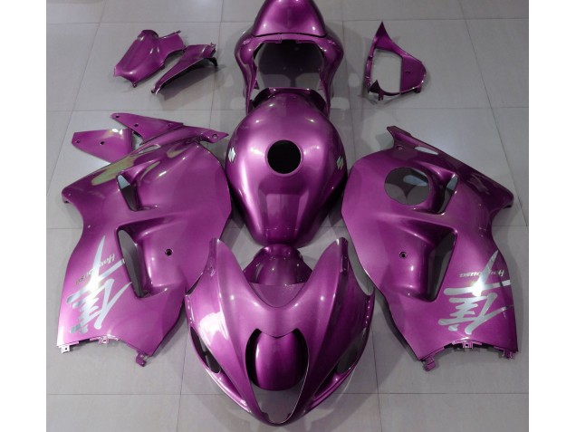 1997-2007 Gloss Pink & Silver Suzuki GSXR 1300 Fairings 1997-2007 Gloss Pink & Silver Suzuki GSXR 1300 Fairings