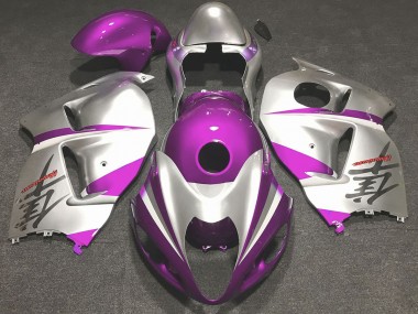 1997-2007 Gloss Pink and Silver Suzuki GSXR 1300 Fairings