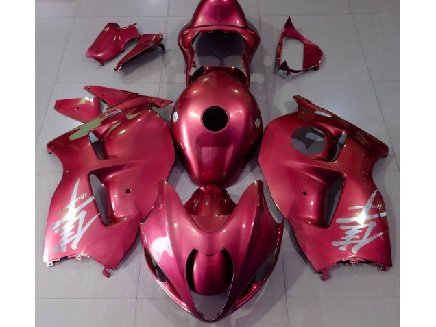 1997-2007 Gloss Red & Silver Suzuki GSXR 1300 Fairings 1997-2007 Gloss Red & Silver Suzuki GSXR 1300 Fairings