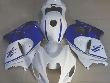1997-2007 Gloss White & Deep Blue Suzuki GSXR 1300 Fairings