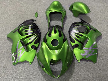 1997-2007 Green and Black Suzuki GSXR 1300 Fairings