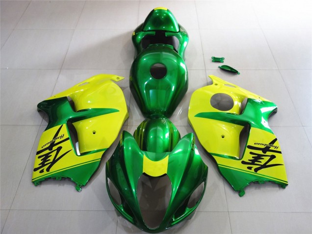 1997-2007 Green and Yellow Suzuki GSXR 1300 Fairings 1997-2007 Green and Yellow Suzuki GSXR 1300 Fairings