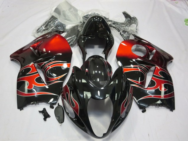 1997-2007 Red Swirl Suzuki GSXR 1300 Fairings 1997-2007 Red Swirl Suzuki GSXR 1300 Fairings