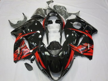 1997-2007 Red and Black Suzuki GSXR 1300 Fairings