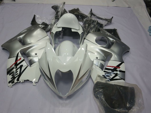 1997-2007 Silver White Suzuki GSXR 1300 Fairings 1997-2007 Silver White Suzuki GSXR 1300 Fairings