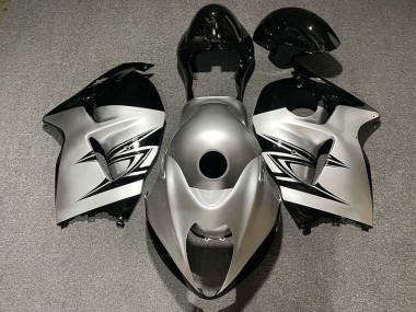 1997-2007 Silver and Black Suzuki GSXR 1300 Fairings