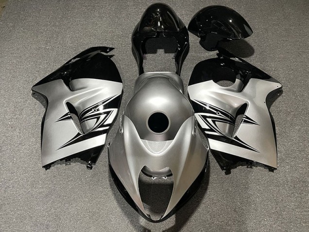 1997-2007 Silver and Black Suzuki GSXR 1300 Fairings 1997-2007 Silver and Black Suzuki GSXR 1300 Fairings