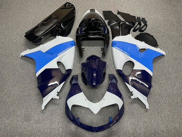 1998-2003 Gloss White and Blue Suzuki TL1000R Fairings 1998-2003 Gloss White and Blue Suzuki TL1000R Fairings