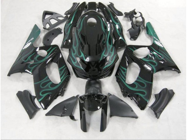 1998-2007 Emerald Green Flame Yamaha YZF600 Fairings 1998-2007 Emerald Green Flame Yamaha YZF600 Fairings