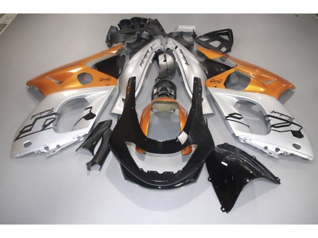 1998-2007 Gloss Orange Silver and Black Yamaha YZF600 Fairings 1998-2007 Gloss Orange Silver and Black Yamaha YZF600 Fairings