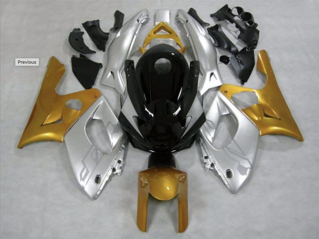 1998-2007 Gold and Silver Gloss Yamaha YZF600 Fairings 1998-2007 Gold and Silver Gloss Yamaha YZF600 Fairings