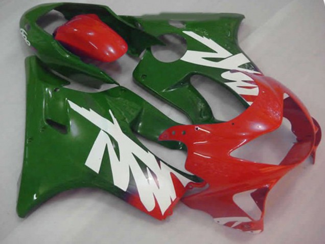 1999-2000 Green Red and White Decal Honda CBR600 F4 Fairings
