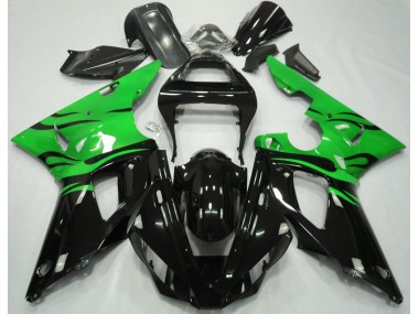 2000-2001 Black Flame & Green Yamaha R1 Fairings