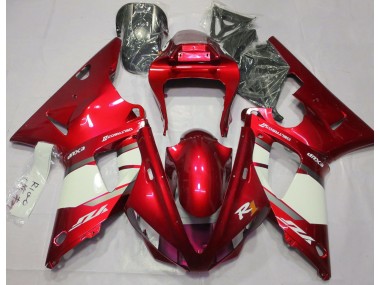 2000-2001 Fire Red & White Yamaha R1 Fairings