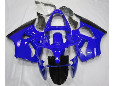2000-2002 Gloss Blue & Black Kawasaki ZX6R Fairings
