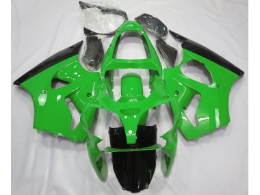 2000-2002 Gloss Green & Black Kawasaki ZX6R Fairings