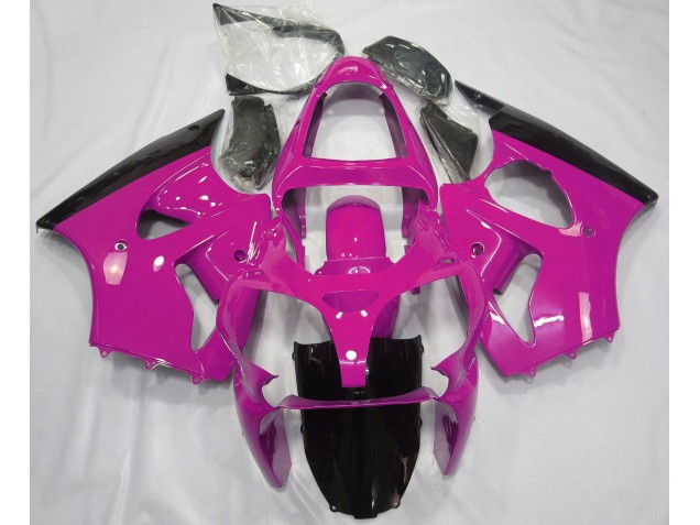 2000-2002 Gloss Pink & Black Kawasaki ZX6R Fairings 2000-2002 Gloss Pink & Black Kawasaki ZX6R Fairings