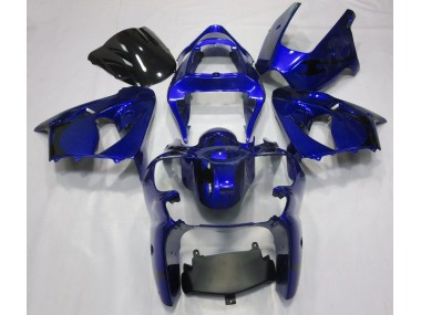 2000-2002 Metallic Blue Kawasaki ZX6R Fairings