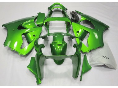 2000-2002 Metallic Green Kawasaki ZX6R Fairings