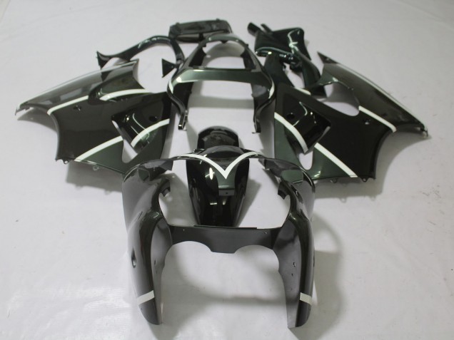 2000-2002 Metallic Grey & Black Kawasaki ZX6R Fairings 2000-2002 Metallic Grey & Black Kawasaki ZX6R Fairings