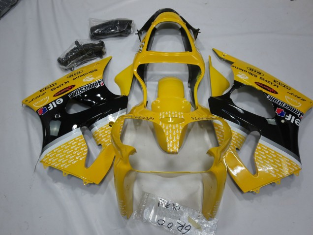 2000-2002 Yellow Elf Kawasaki ZX6R Fairings