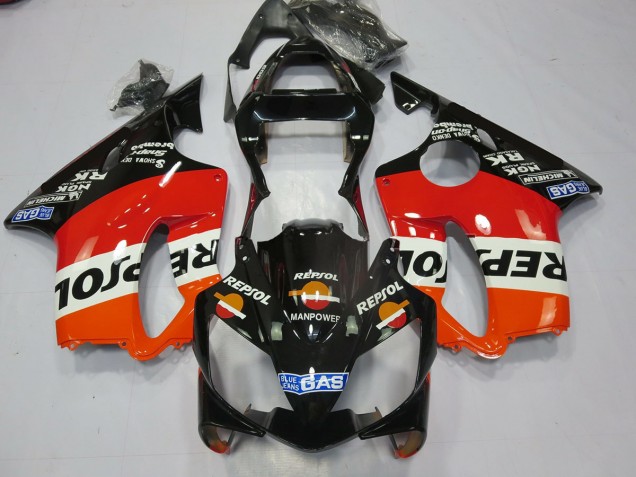 2001-2003 Black Repsol Honda CBR600 F4i Fairings