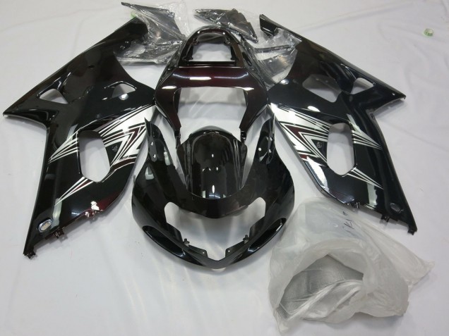 2001-2003 Black Silver Suzuki GSXR 600-750 Fairings 2001-2003 Black Silver Suzuki GSXR 600-750 Fairings