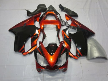 2001-2003 Deep Orange and Black Honda CBR600 F4i Fairings