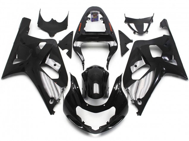 2001-2003 Gloss Black W Red Decal Suzuki GSXR 600-750 Fairings 2001-2003 Gloss Black W Red Decal Suzuki GSXR 600-750 Fairings