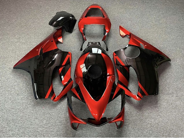 2001-2003 Gloss Red and Black Honda CBR600 F4i Fairings