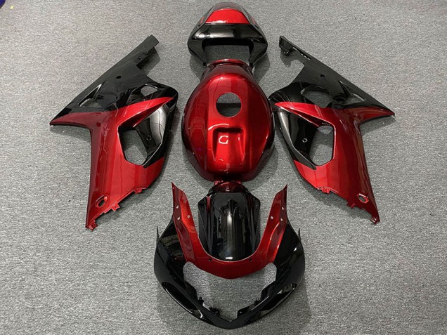 2001-2003 Gloss Red and Black Suzuki GSXR 600-750 Fairings 2001-2003 Gloss Red and Black Suzuki GSXR 600-750 Fairings