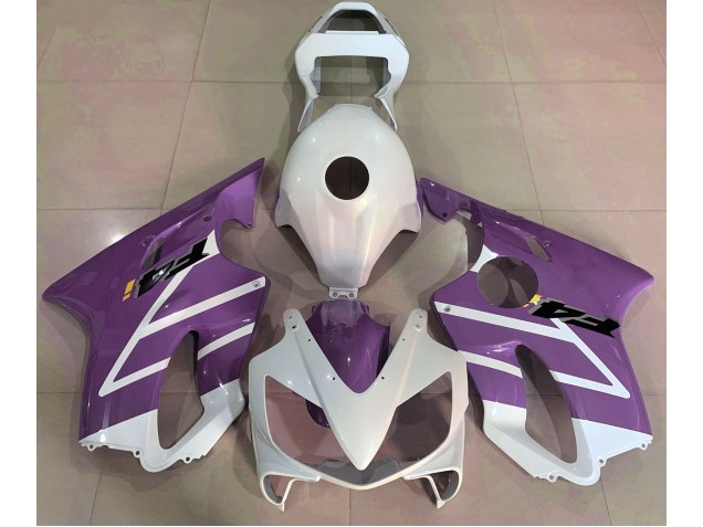 2001-2003 Gloss White and Purple Honda CBR600 F4i Fairings 2001-2003 Gloss White and Purple Honda CBR600 F4i Fairings