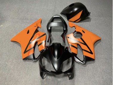 2001-2003 Matte Black and Orange Honda CBR600 F4i Fairings