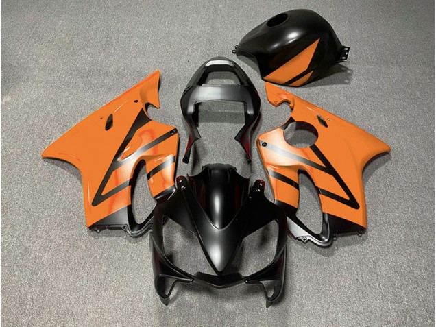 2001-2003 Matte Black and Orange Honda CBR600 F4i Fairings 2001-2003 Matte Black and Orange Honda CBR600 F4i Fairings