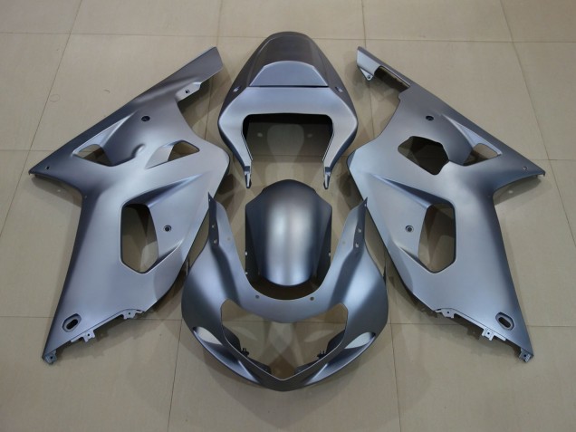 2001-2003 Matte Silver White Suzuki GSXR 600-750 Fairings 2001-2003 Matte Silver White Suzuki GSXR 600-750 Fairings