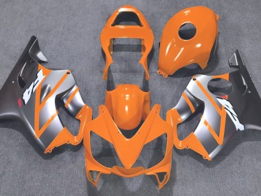 2001-2003 Orange and Matte Silver Honda CBR600 F4i Fairings