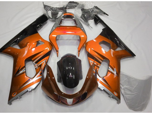 2001-2003 Orange and Silver Suzuki GSXR 600-750 Fairings 2001-2003 Orange and Silver Suzuki GSXR 600-750 Fairings