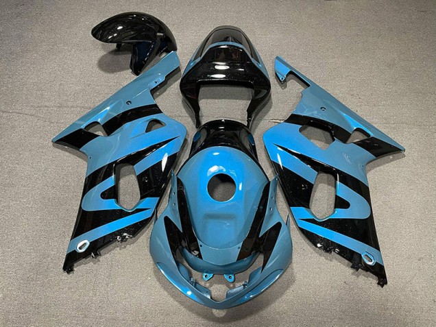 2001-2003 Pearl Light Blue and Black Suzuki GSXR 600-750 Fairings 2001-2003 Pearl Light Blue and Black Suzuki GSXR 600-750 Fairings