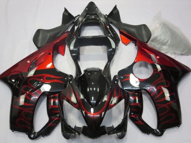 2001-2003 Red Flame Honda CBR600 F4i Fairings