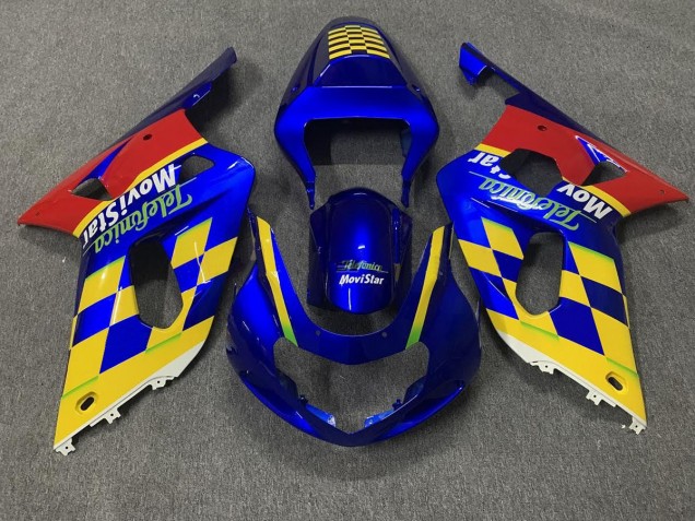 2001-2003 Telefonica Suzuki GSXR 600-750 Fairings 2001-2003 Telefonica Suzuki GSXR 600-750 Fairings